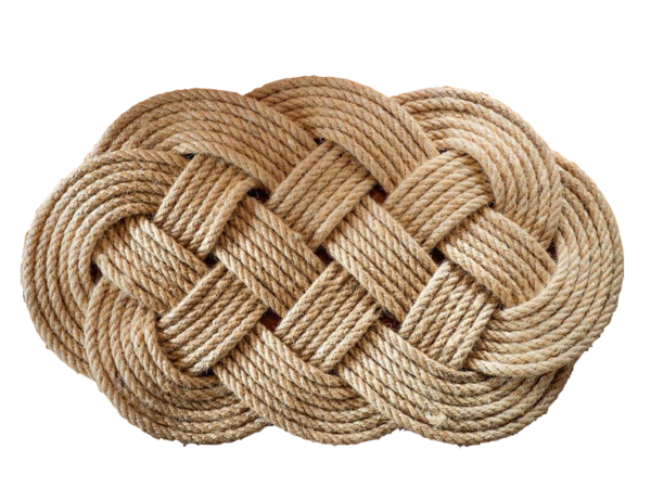 Braided jute rug