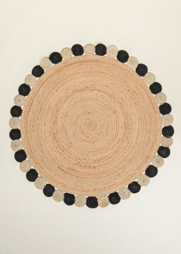 Colourful Braided Jute Rug-1