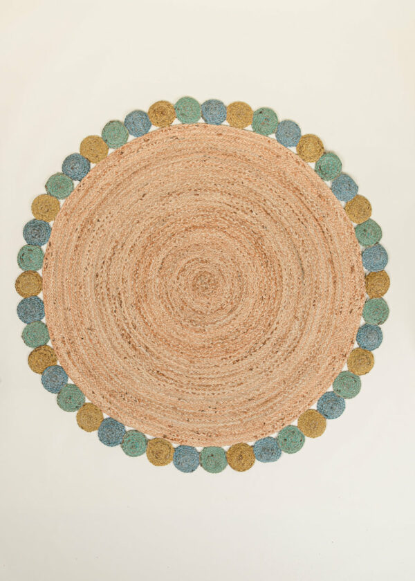 Colourful Braided Jute Rug-2
