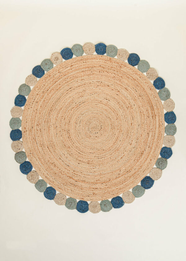 Colourful Braided Jute Rug-4
